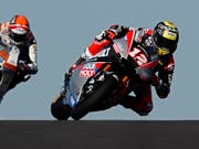 Tom Lüthi fährt in Austin der Konkurrenz auf und davon und feiert seinen 17. GP-Sieg (Bild: KEYSTONE/EPA/LARRY W. SMITH)