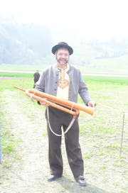 Benjamin Manser mit seinem Büchelhorn.