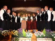 Der Gastklub Edelweiss aus Romoos begeisterte in Hergiswil mit klangvollen Darbietungen. (Bild: Kurt Liembd, 13. April 2019)