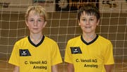 Sandro Zobrist (links) und Oscar Figueroa liegen bei der U15-Kategorie auf dem 4. Tabellenrang. (Bild: Michelle Marty)