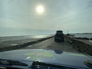 Passage du Gois – Zufahrt durch das Meer zur île de Noirmoutier. (Bild: Daniel Baldegger)