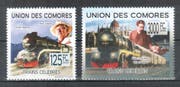 Die Briefmarken mit dem Orient-Express und der Schweizer Lokomotive. (Bild: Günther Klebes)