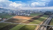 Wil West: Ein Gemeinschaftsprojekt zweier Kantone und dreier Gemeinden. Viel Bauland liegt auf Thurgauer Boden, gehört aber dem Kanton St. Gallen. (Bild: Hanspeter Schiess/Urs Bucher)
