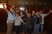 Der Vorstand der Vereinigte: Urs Amberg (v.l.), Brigitte Baruffa-Peyer, Daniel Buchecker, Claudia Dillier, Sandra Turro, Marc Rohrer, Renato Leo, Raphael Heiz und Präsident Robert Marty.