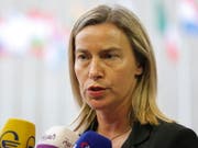 Die EU-Aussenbeauftragte Mogherini will die EU-Marinemission «Sophia» wieder ins Mittelmeer verlegen. (Bild: KEYSTONE/EPA/JULIEN WARNAND)