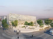 In Schweizer Grossstädten wächst der Anteil an Akademikern und Akademikerinnen. In Zürich machen Hochschulabgänger schon beinahe die Hälfte der Wohnbevölkerung aus. Ist das Projekt ''Hochschulgebiet Zürich Zentrum'' HGZZ (Bild) erst einmal realisiert, dürften es noch mehr werden. (Bild: Keystone/HERZOG UND DE MEURON)