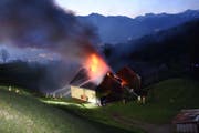 Das Haus brannte vollständig aus. (Bild: Kapo)
