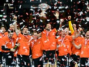 Der Titel muss zurück nach Schaffhausen - so das Motto von Favorit Kadetten Schaffhausen (Bild: KEYSTONE/WALTER BIERI)