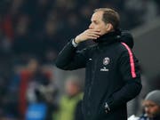 Thomas Tuchel müssen sich nach dem dritten vergebenen Matchball mit dem Titelgewinn gedulden (Bild: KEYSTONE/AP/CHRISTOPHE ENA)