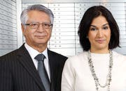 Yousef Sherkati, iranisch-schweizerischer Geschäftsmann und seine Tochter, Elnas Sherkati Cott, stv. Verwaltungsratspräsidentin Treuhandbüro. (Bild: PD)