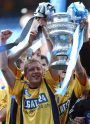 Vor 15 Jahren gewann Patrick Winkler am Ostermontag mit dem FC Wil den Cup. (Foto: KEYSTONE/Markus Stuecklin)