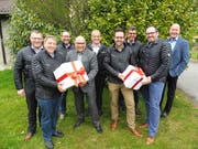 Die Versicherungs- und Vorsorgeberater der Generalagentur Uri; Von links: Christof Zurfluh, Richard Zgraggen, Fabiano Tundo, Rolf Aeberhard, Renato Zanolari, Kai Lussmann, Andy Briker, Adrian Gisler, René Senn. (Bild: PD)