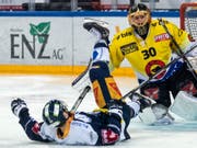 Können sich die Zuger Spieler, im Bild Dominic Lammer, nochmals aufrappeln (Bild: KEYSTONE/ALEXANDRA WEY)