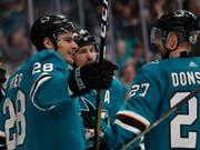 Für Timo Meier und die San Jose Sharks ist die Saison in der NHL noch nicht zu Ende (Bild: KEYSTONE/FR171606 AP/JOSIE LEPE)