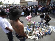 Die Ruhe vor der Massenpanik: An der Totenwache für den ermordeten US-Rapper Nipsey Hussle gab es zahlreiche Verletzte. (Bild: Keystone/FR170512 AP/RINGO H.W. CHIU)