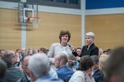 CVP-Nationalrätin Ida Glanzmann ergriff das Wort. (Bild: Pius Amrein, Hildisrieden, 2. April 2019)