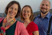 Sie kandidieren für die GLP Kanton Zug für einen Sitz im Nationalrat (von links): Nicole Zweifel, Sandra Moebus und Stefan Werner Huber. (Bild PD)