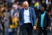Peter Zeidler musste seinen Trainerstuhl am Sonntag räumen – er wurde vom Schiedsrichter auf die Tribüne geschickt. (Bild: Freshfocus)