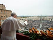Papst Franziskus spendet zu Ostern den Segen «Urbi et Orbi». (Bild: Keystone/EPA/VATICAN MEDIA / HANDOUT)