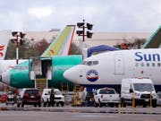 Boeing-Flugzeuge des Typs 737 Max bleiben vorerst am Boden. (Bild: KEYSTONE/AP/ELAINE THOMPSON)