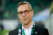 Präsident Matthias Hüppi: "Die Niederlage tut weh." (Bild: Marc Schumacher/freshfocus)
