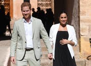 Prinz Harry and Meghan, auf Besuch in Marokko im Februar 2019. (Facundo Arrizabalaga/Pool Photo via AP, File)