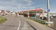 Die Avia-Tankstelle an der Ikarusstrasse im Westen von St.Gallen. (Bild: Google Streetview)
