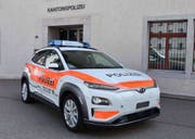 Die Kantonspolizei St.Gallen ist künftig auch mit Elektroautos unterwegs. (Bild: Kapo SG)