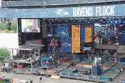 Bald bereit für die grosse Show: Die Hauptbühne des NFL-Drafts. (Bild: Vera Nieuwenhuis/AP (Nashville, 23. April 2019))