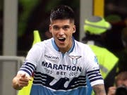 Lazios Joaquin Correa freut sich über sein entscheidendes Tor (Bild: KEYSTONE/EPA ANSA/MATTEO BAZZI)