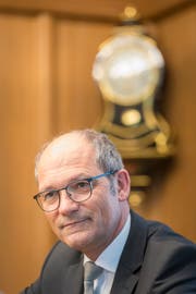Landammann Daniel Fässler in der Ratskanzlei in Appenzell. (Bild: Hanspeter Schiess)