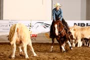 Westernreiterin Eliane Gfeller in Aktion. (Bild: PD/Messe Luzern AG)