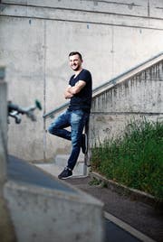 Fidan Tafa (beim Sportpark Rotkreuz) ist glücklich beim FCR. (Bild: Stefan Kaiser, 25. April 2019)