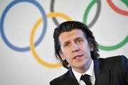 Christophe Dubi, Chef-Entwickler der Olympischen Spiele. Bild: Fabrice Coffrini/AFP (Lausanne, 6 Dezember 2017)