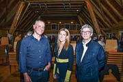 So harmonisch, wie sich Paul Stahlberg, Evelyne Eberhart und Lukas Hoffmann hier zeigen, geht es nicht zu und her. (Bild: Manuel Nagel)