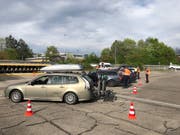 Das Bild zeigt die Kontrollstelle in Cham. (Bild: PD/Zuger Polizei)