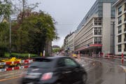 Nach dem Ausbau wird das UG 25 am Unteren Graben das grösste Parkhaus der Stadt St.Gallen sein. (Bild: Benjamin Manser/26. April 2019)