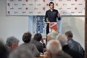 Urner Gewerkschaften organisieren auch dieses Jahr eine 1.-Mai-Feier. Vergangenes Jahr war unter anderem Gabriel Fischer von der Gewerkschaft Travail Suisse als Redner zu Gast. (Bild: Urs Hanhart (Altdorf, 1. Mai 2018))