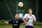 Martin Osterwalder und die Senioren des FC Abtwil-Engelburg gehören zu den besten Mannschaften des Landes. (Bild: Benjamin Manser / TAGBLATT)