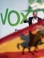 Chef der aufstrebenden Rechtsaussenpartei Vox: Santiago Abascal. (C. Manso/AFP, Burgo, 14. April 2019)