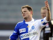 Johann Vogel war schon im Dress der Grasshoppers stark engagiert (Bild: Keystone/WALTER BIERI)