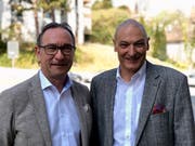 Walter Kunz und Roland Schmid vom Schweizer Reise-Verband (SRV). (Bild: PD)