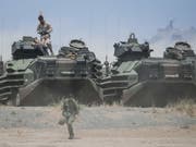 Die weltweiten Ausgaben für das Militär sind erneut gestiegen - allen voran gaben die USA rund 3,2 Prozent ihres Bruttoinlandprodukts aus. (Bild: KEYSTONE/EPA/FRANCIS MALASIG)