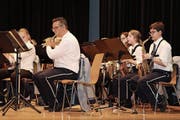 Spielfreudig in Aktion: die Musik Stettfurt-Matzingen. (Bild: Christof Lampart)