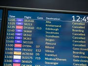 Piloten-Streik: Hunderte von SAS-Flügen werden wie schon in den vergangenen Tagen auch am heutigen Sonntag gestrichen. (Bild: KEYSTONE/AP NTB Scanpix/OLE BERG-RUSTEN)