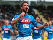 Wie so oft Dries Mertens: Der belgische Stürmer freut sich über sein 1:0 (Bild: KEYSTONE/AP ANSA/FEDERICO PROIETTI)