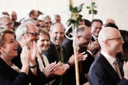 Thurgauer Politprominenz an der Feier zu 100 Jahren Thurgauer Verband der Raiffeisenbanken.