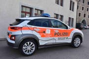 Das neue Elektro-Polizeiauto der St.Galler Kantonspolizei. (Bild: pd)