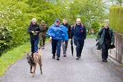 51. Marsch um den Zugersee, fotografiert am Start bei der Talstation Schönegg in Zug.(Bild: Roger Zbinden, freier Fotograf (Zug, 03. März 2019))