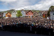 Jedes Jahr am letzten Sonntag im April: die Landsgemeinde in Appenzell. (Bild vom 28.April 2019: KEYSTONE/Christian Merz)